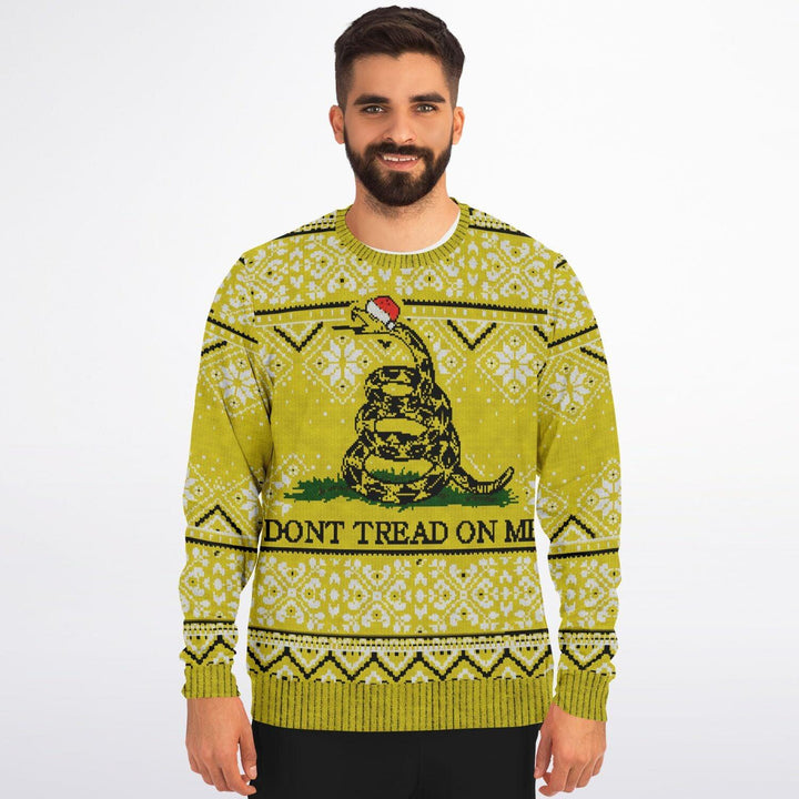 Don't Tread on Me Ugly Christmas Sweater Top Koala Tee Crewneck Pullover - TopKoalaTee