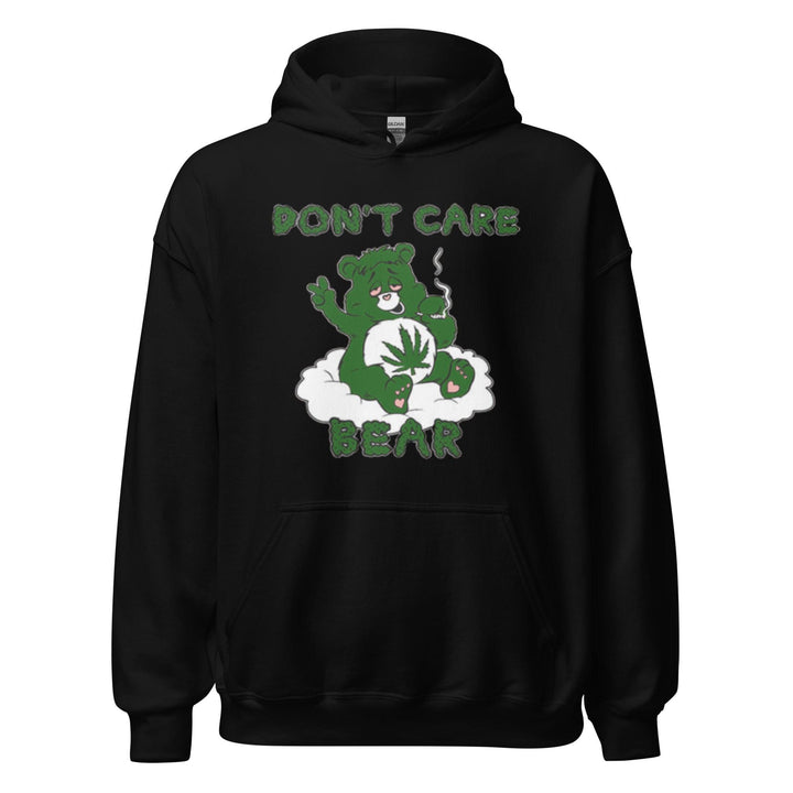 Dont Care Bear Weed Hoodie Ultra Soft Blended Cotton Blend Midweight Unisex Pullover - TopKoalaTee