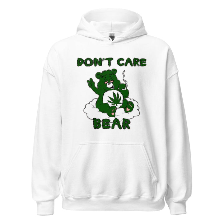 Dont Care Bear Weed Hoodie Ultra Soft Blended Cotton Blend Midweight Unisex Pullover - TopKoalaTee