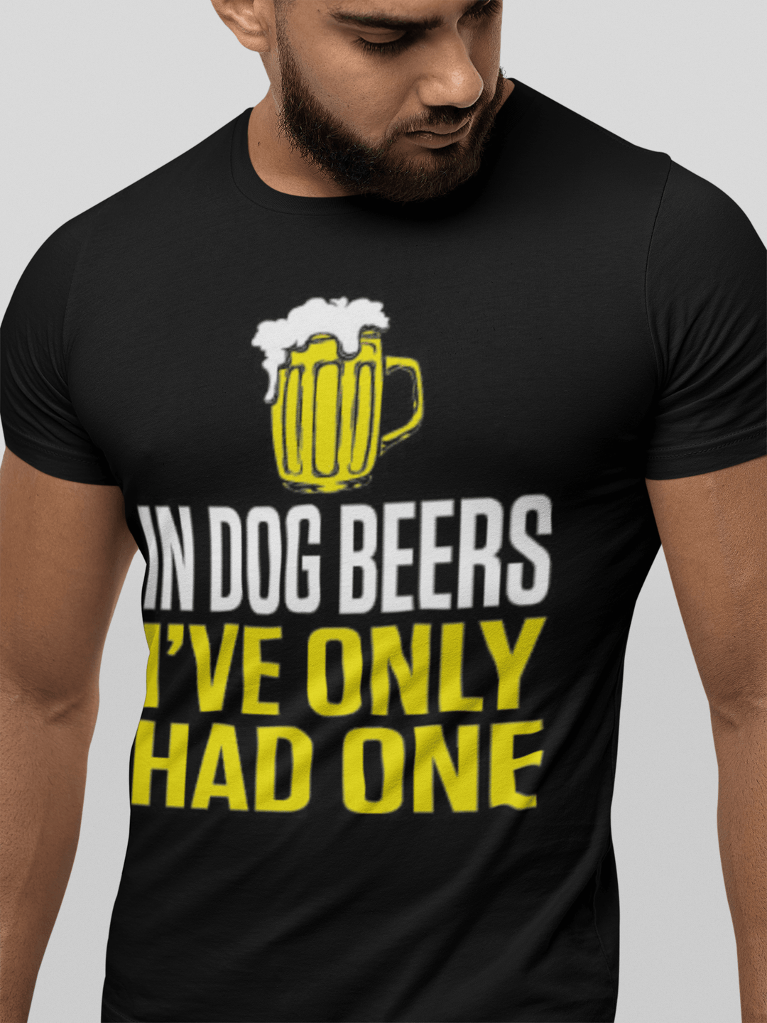 Cotton T-shirt Top Koala Softstyle In Dog Beers I Only Had One Unisex Tee - TopKoalaTee