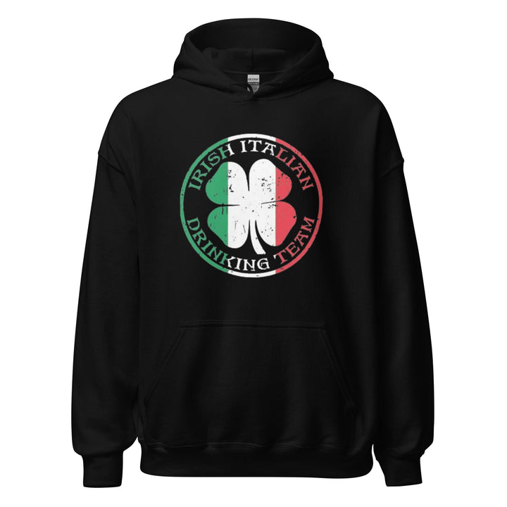 Ethnic Hoodie Irish Italian Drinking Team Blended Cotton Midweight 50/50 Pullover - TopKoalaTee