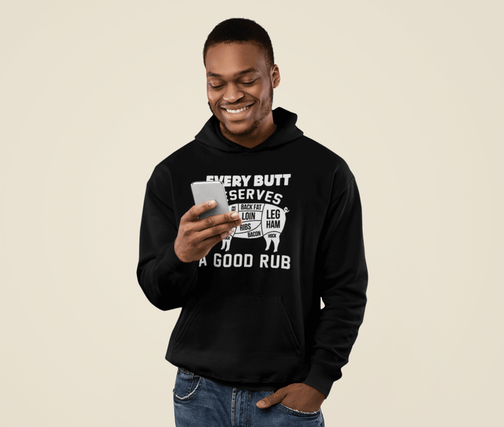 Every Butt Needs A Good Rub Blended Cotton Midweight Unisex Pullover - TopKoalaTee