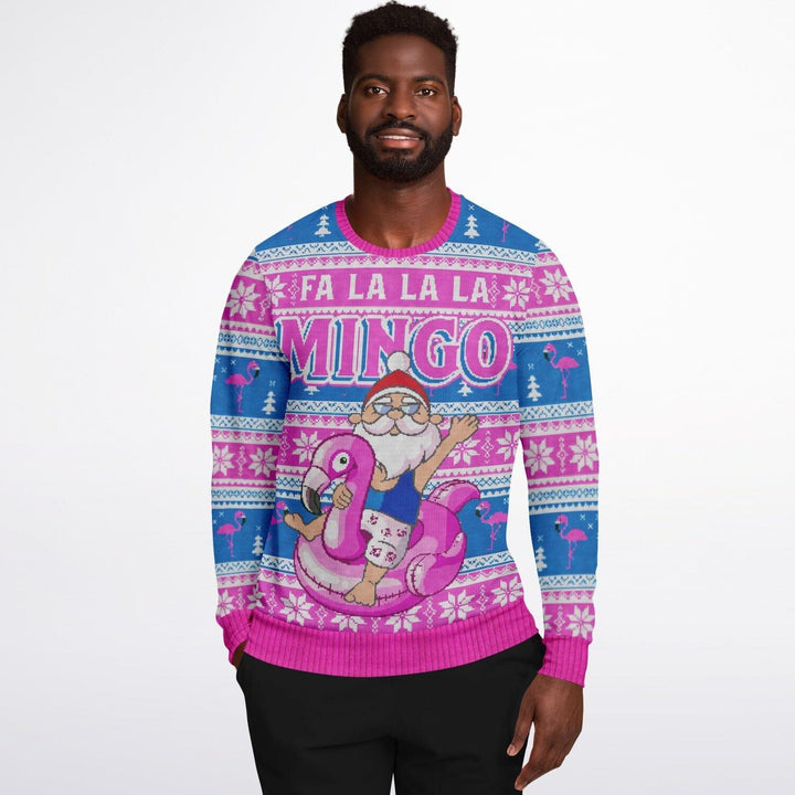 Fa la la la Mingo Unisex Unisex Ugly Christmas Sweater - TopKoalaTee