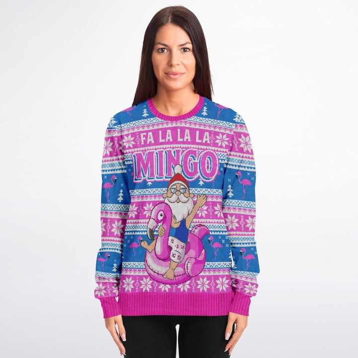 Fa la la la Mingo Unisex Unisex Ugly Christmas Sweater - TopKoalaTee