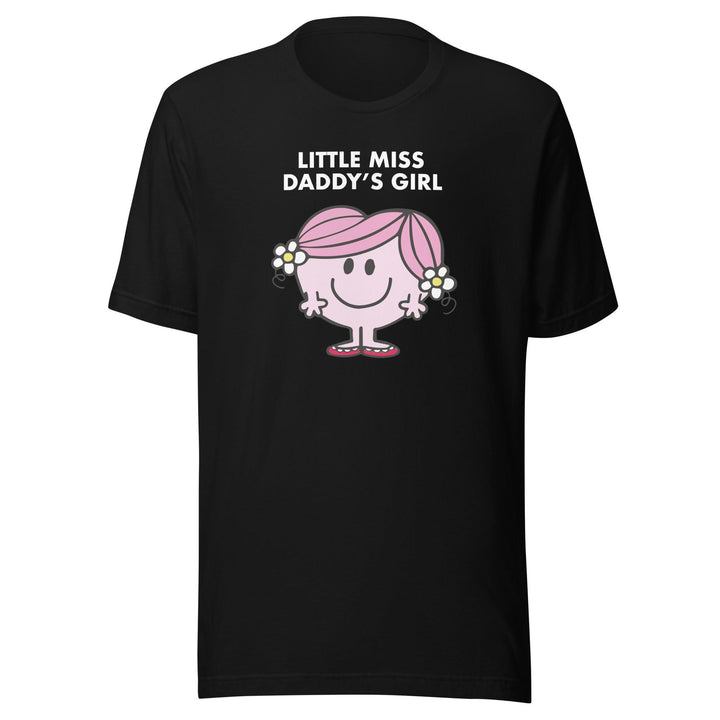 Fathers Day T-shirt Little Miss Daddy's Girl Short Sleeve Top - TopKoalaTee