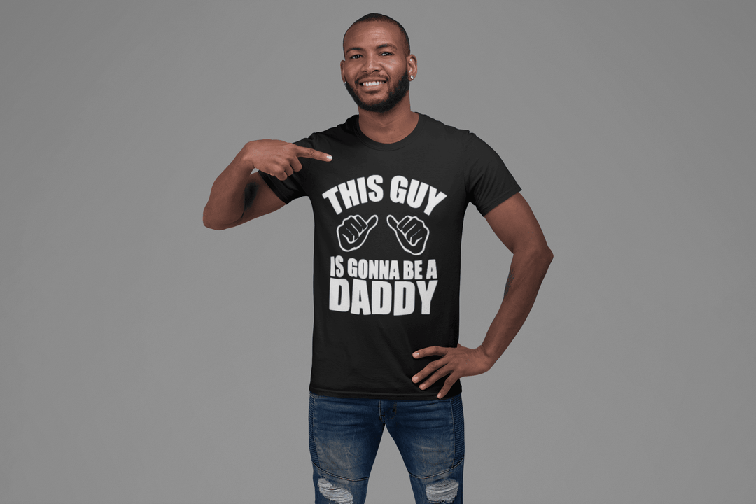 Family T-shirt This Guy Is Going To Be A Daddy Short Sleeve Ultra Soft Crew Neck Top - TopKoalaTee