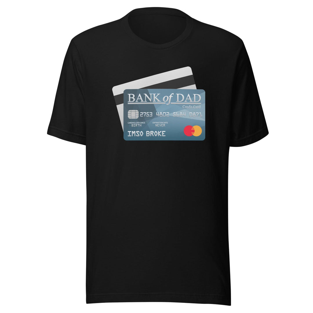 Father's Day T-shirt Bank of Dad Credit Cart Top Koala Tee - TopKoalaTee