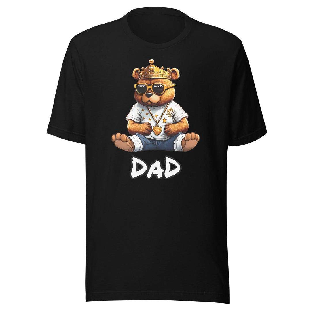 Father's Day T-shirt Street Teddy Bear Dad Short Sleeve Top - TopKoalaTee