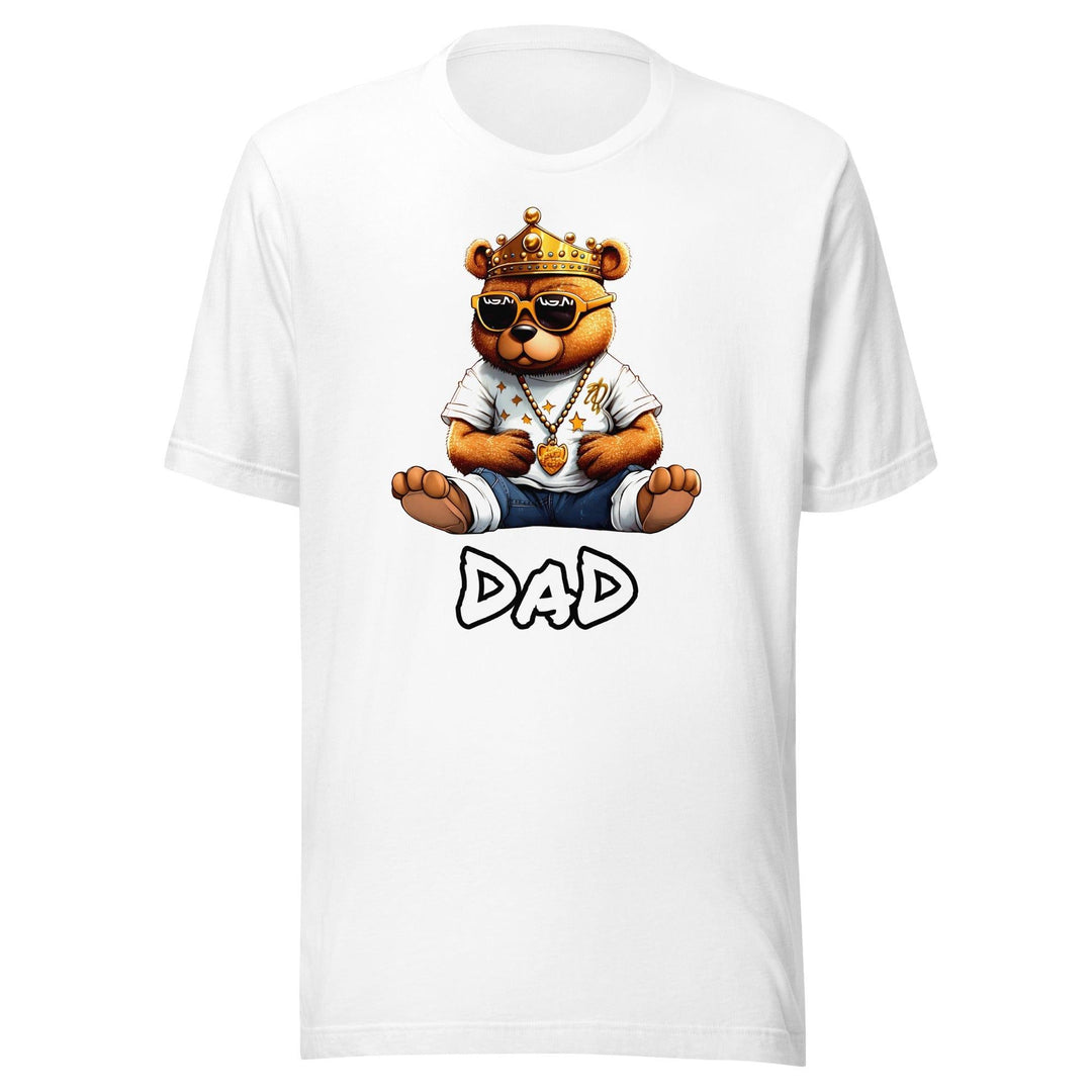 Father's Day T-shirt Street Teddy Bear Dad Short Sleeve Top - TopKoalaTee