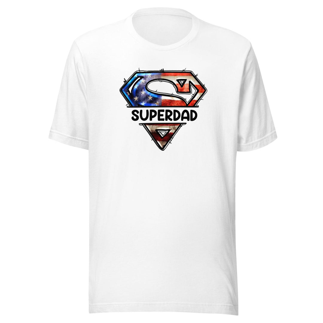 Father's Day T-Shirt Super Dad Short Sleeve Unisex Top - TopKoalaTee