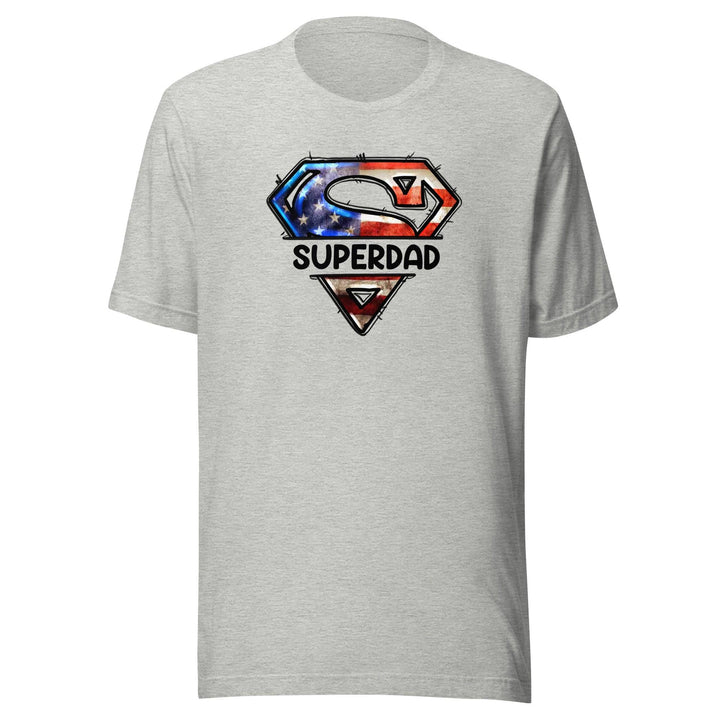 Father's Day T-Shirt Super Dad Short Sleeve Unisex Top - TopKoalaTee