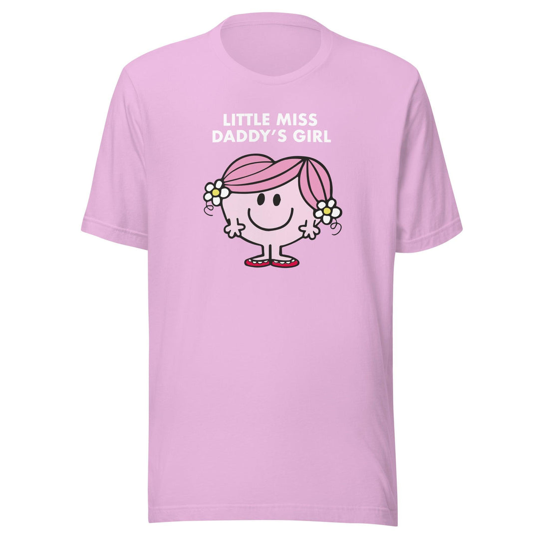 Fathers Day T-shirt Little Miss Daddy's Girl Short Sleeve Top - TopKoalaTee