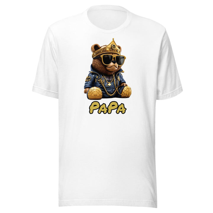 Fathers Day T-shirt Street Teddy Papa Short Sleeve Top - TopKoalaTee