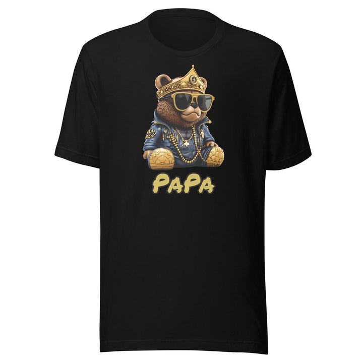 Fathers Day T-shirt Street Teddy Papa Short Sleeve Top - TopKoalaTee