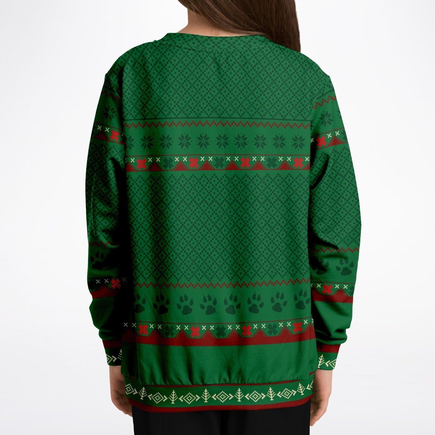 Feliz Navidog Beagle Kids Unisex Ugly Christmas Sweatshirt - TopKoalaTee