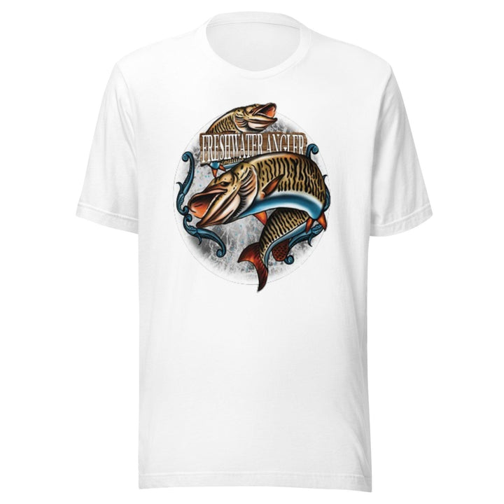 Fishing T-shirt Freshwater Angler Short Sleeve 100% Cotton Crew Neck Unisex Top - TopKoalaTee