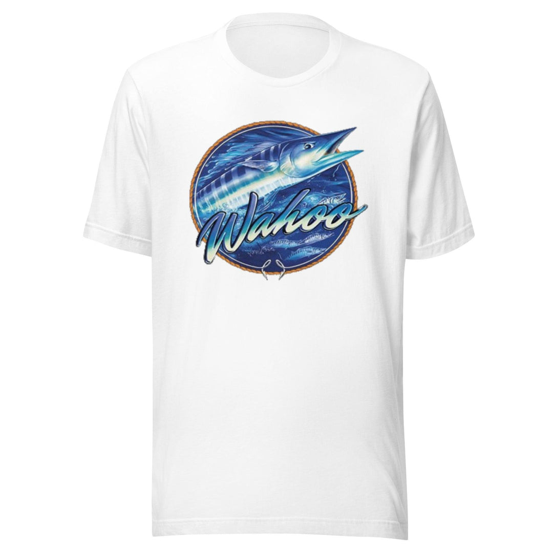 Fishing T-shirt Wahoo Short Sleeve 100% Cotton Crew Neck Unisex Top - TopKoalaTee