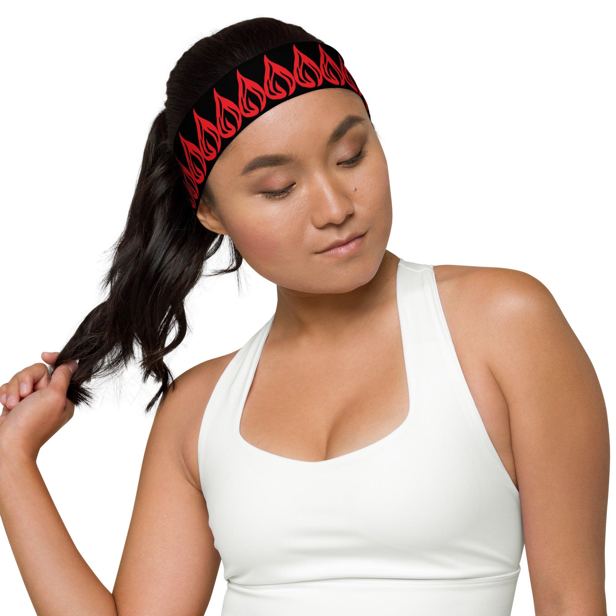 Flaming Quick Dry Sports Stretch Headband - TopKoalaTee