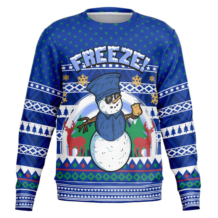 Freeze The Snowman Ugly Christmas Sweater Top Koala Tee - TopKoalaTee