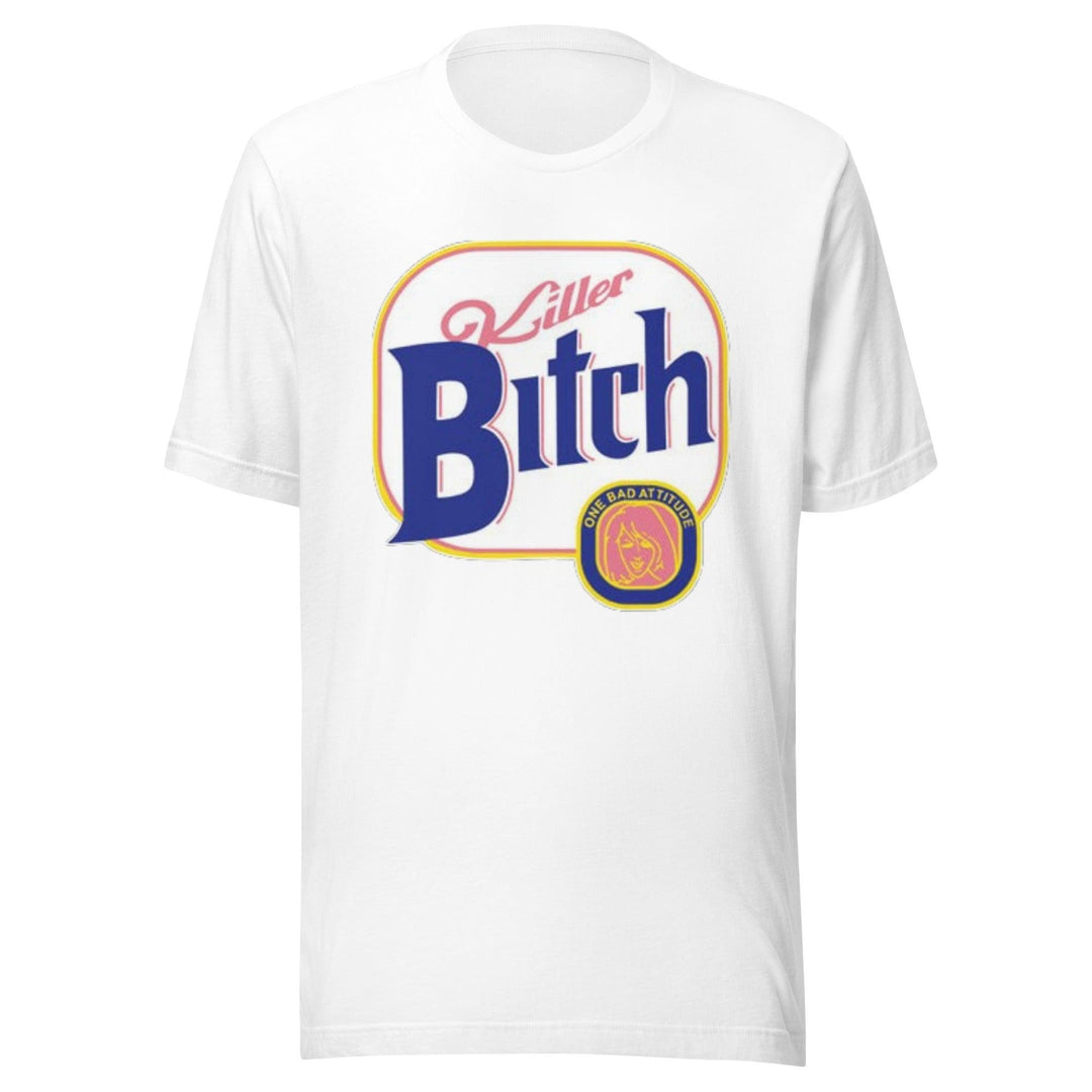 Funny Beer Logo T-shirt Killer Bitch Short Sleeve 100% Cotton Unisex Crew Neck Top - TopKoalaTee