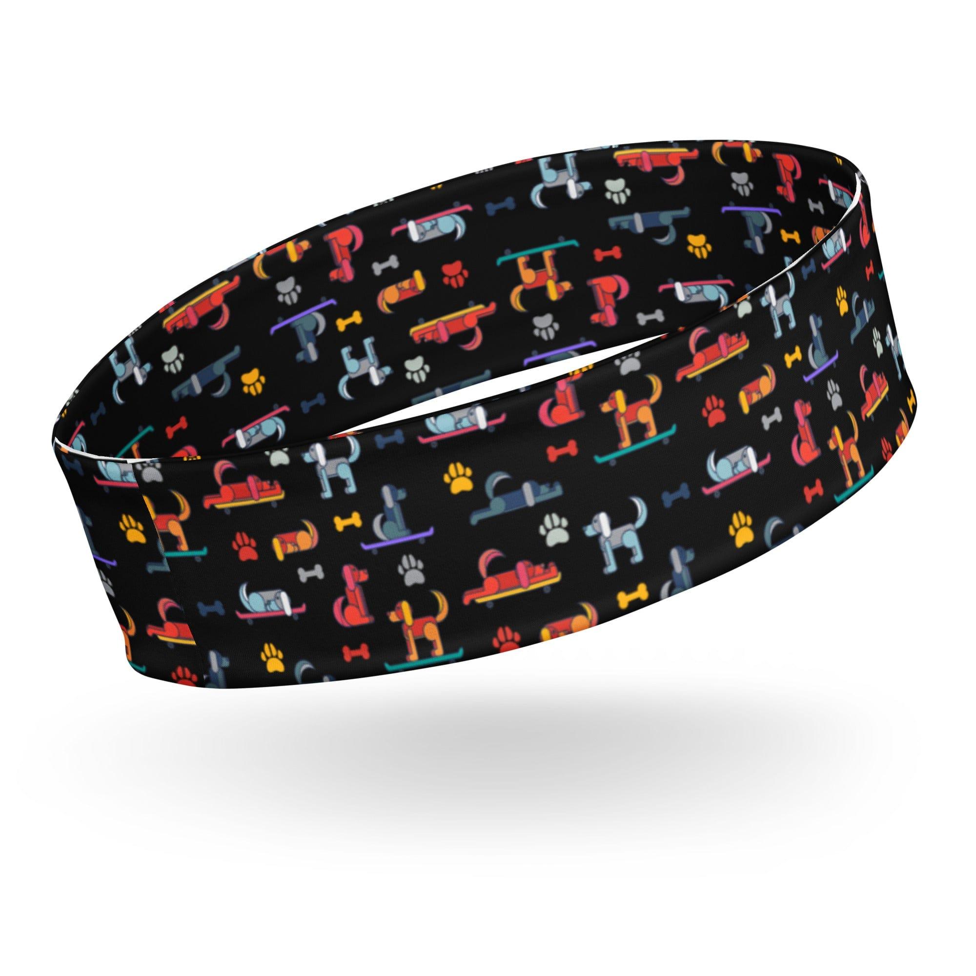 Funny Dogs Black Quick Dry Headband - TopKoalaTee