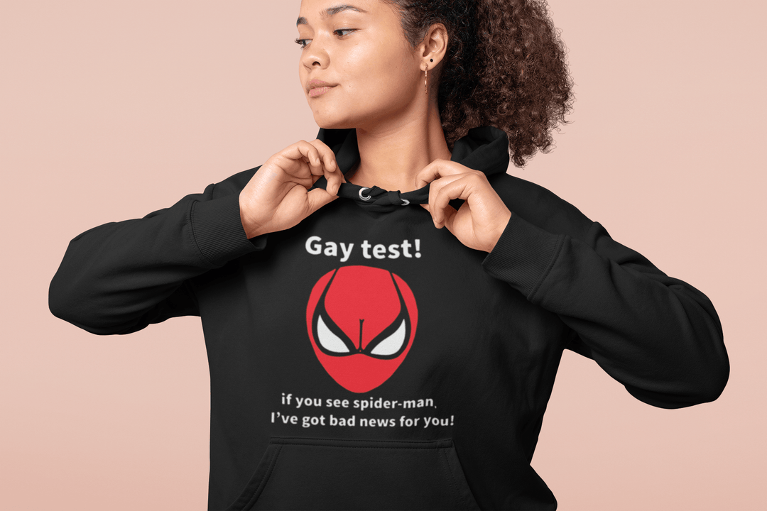 Blended Cotton Hoodie Top Koala Softstyle Gay Spiderman Test Pullover - TopKoalaTee