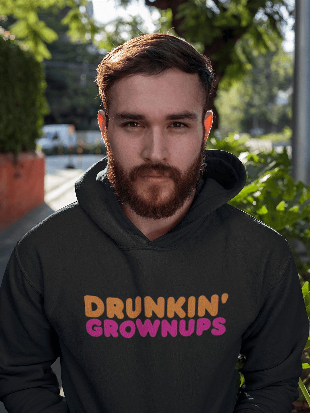 Top Koala Softstyle Cotton Blend Hoodie Drunkin Grownups Pullover - TopKoalaTee