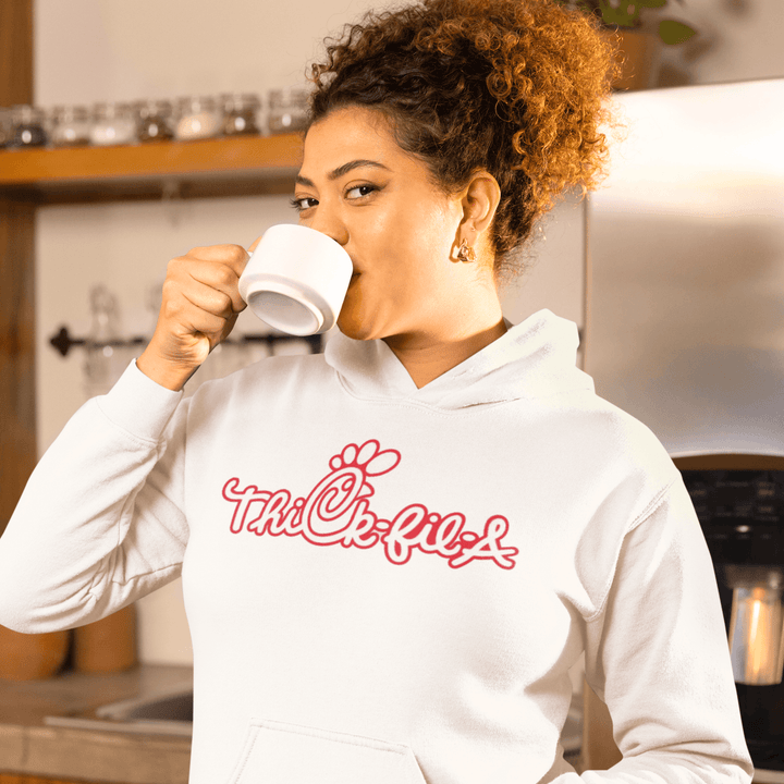 Funny Logo Hoodie Ultra Soft Thick-Fil-A Blended Cotton Midweight Unisex Pullover (NWT) - TopKoalaTee