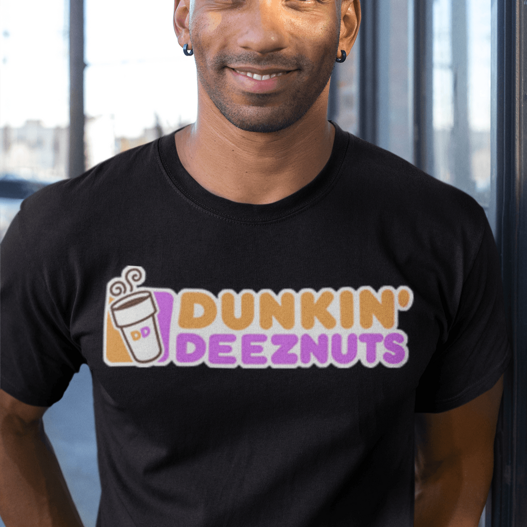 Soft Cotton T-shirt Dunkin Deeznuts Logo Short Sleeve Top Koala Tee - TopKoalaTee