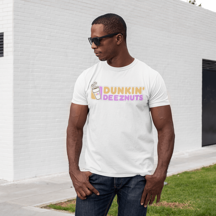 Soft Cotton T-shirt Dunkin Deeznuts Logo Short Sleeve Top Koala Tee - TopKoalaTee