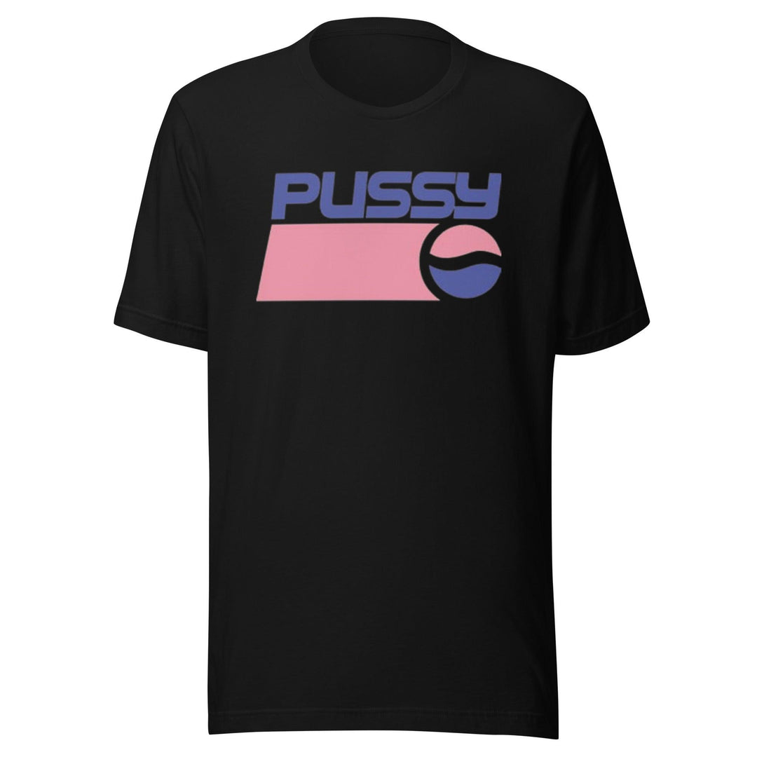 Funny Logo T-shirt Pussy Short Sleeve 100% Ultra Soft Cotton Crew Neck Unisex Top - TopKoalaTee