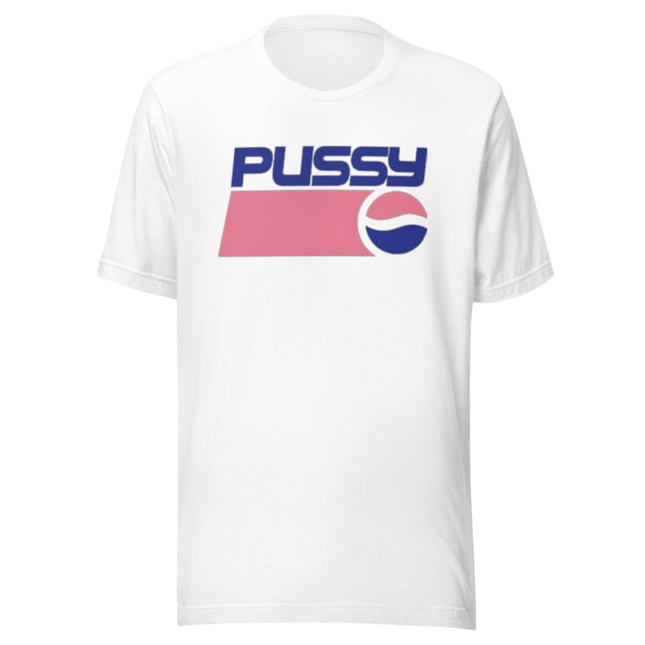 Funny Logo T-shirt Pussy Short Sleeve 100% Ultra Soft Cotton Crew Neck Unisex Top - TopKoalaTee