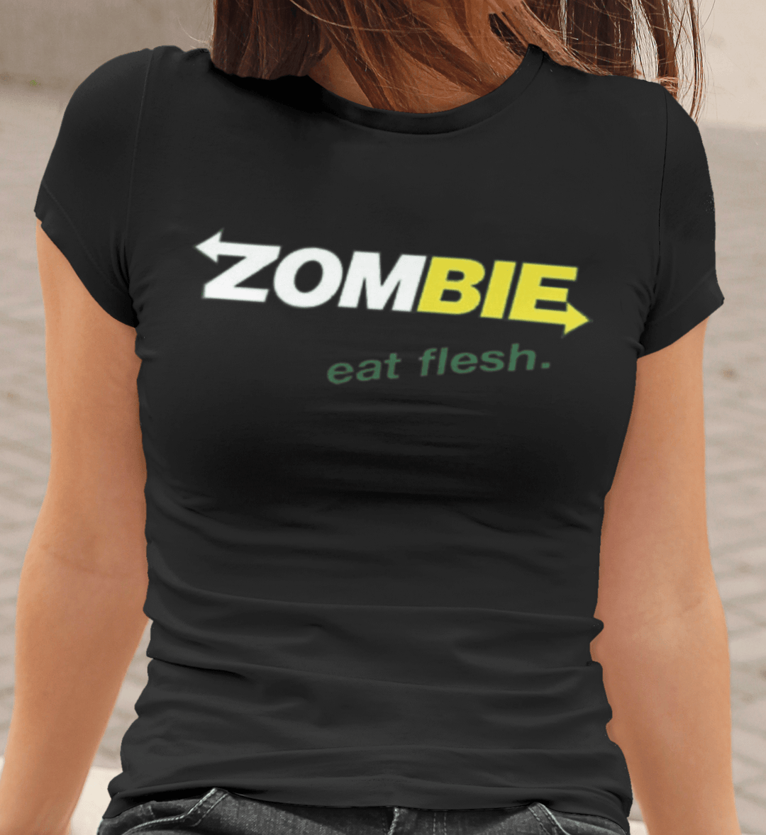 Famous Sub Shop Logo Zombie Eat Fresh T-shirt Short Sleeve Ultra Soft Cotton Crewneck Top - TopKoalaTee