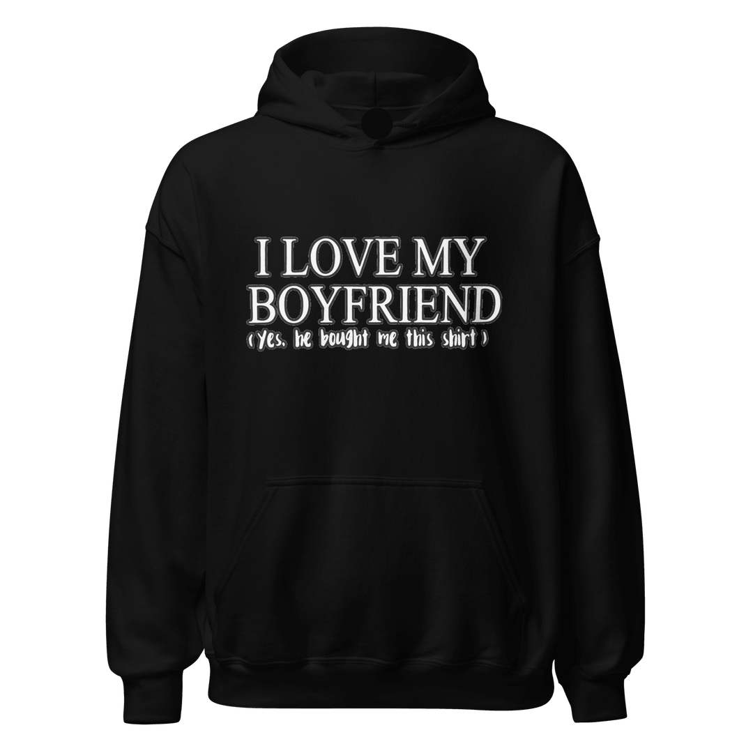 Funny Relationship Midweigh Hoodie I love my Boyfriend/Girlfriend (Yes he/she Bought me This Shirt) - TopKoalaTee