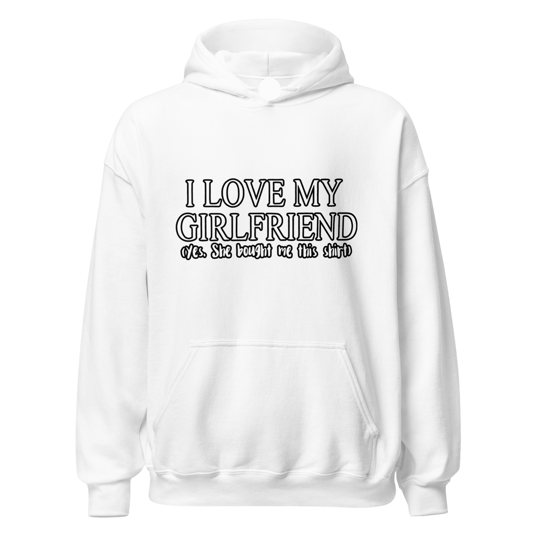 Funny Relationship Midweigh Hoodie I love my Boyfriend/Girlfriend (Yes he/she Bought me This Shirt) - TopKoalaTee