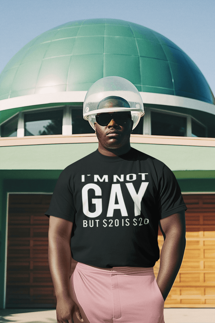 Funny T-shirt I'm Not Gay But a 20 is a 20 Top Koala Soft Style Tee - TopKoalaTee