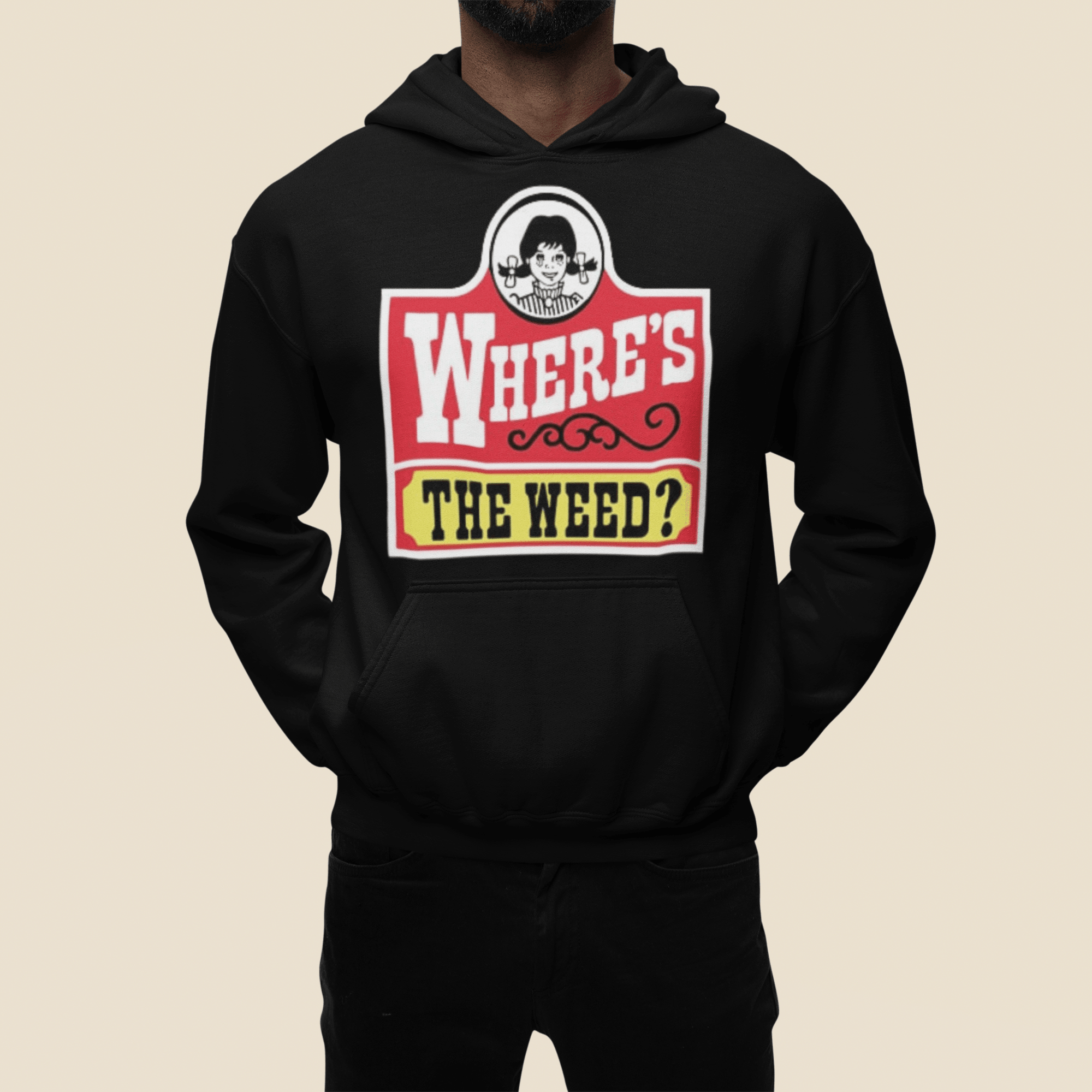 Where's The Weed Ultra Soft Midweight Cotton Blend Unisex Pullover - TopKoalaTee