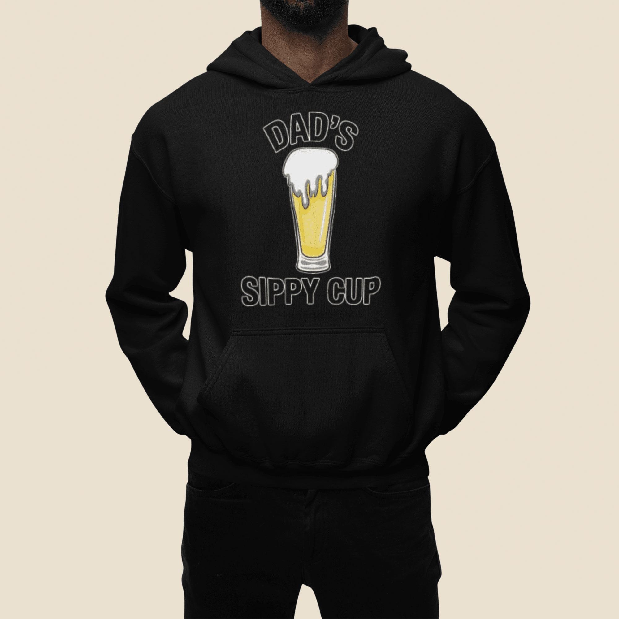 Drinking Hoodie Dad's Sippy Cup Blended Cotton Midweight Unisex Hoodie - TopKoalaTee