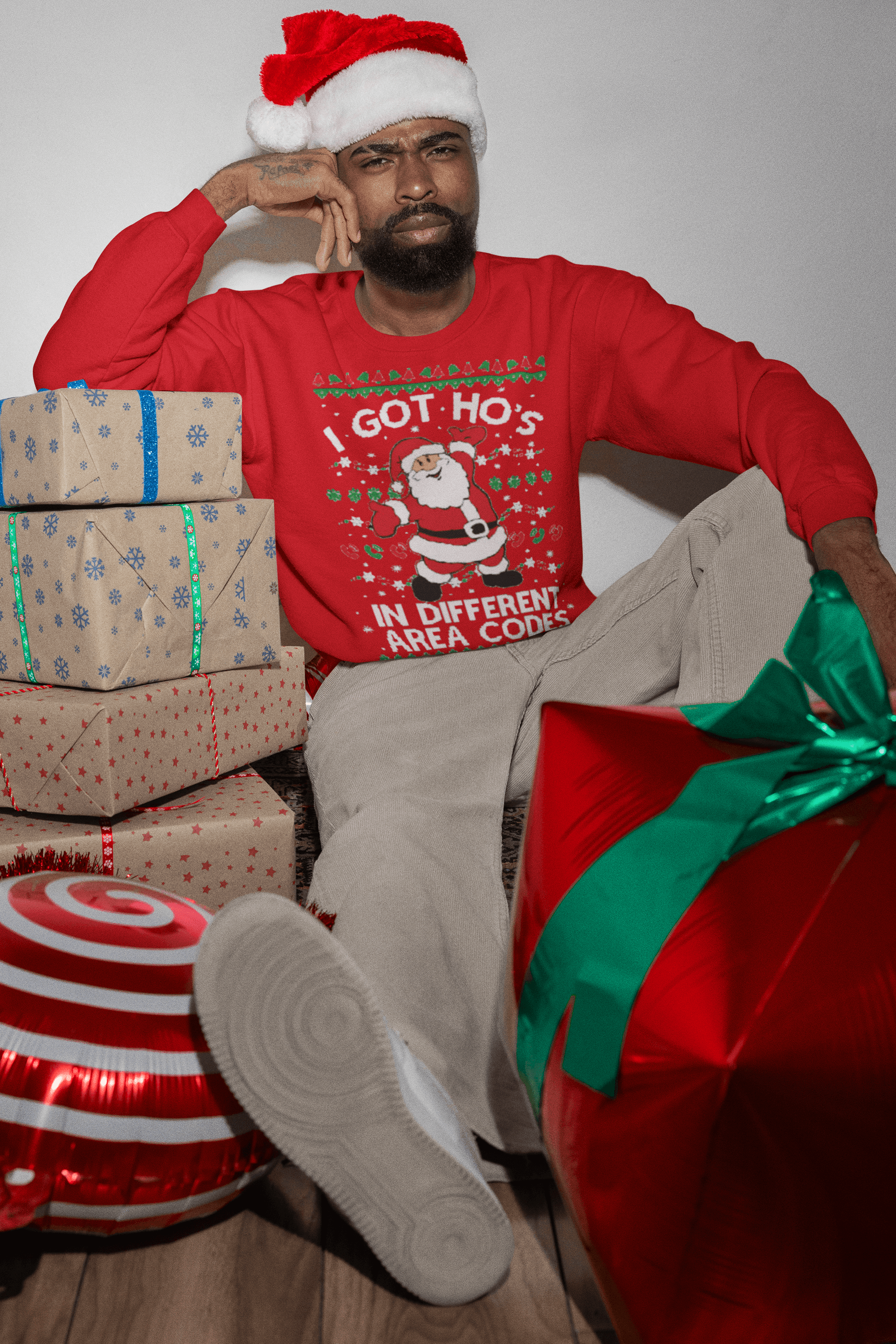 I Got Ho's in Different Area Codes Ugly Christmas Sweater Top Koala Tee - TopKoalaTee