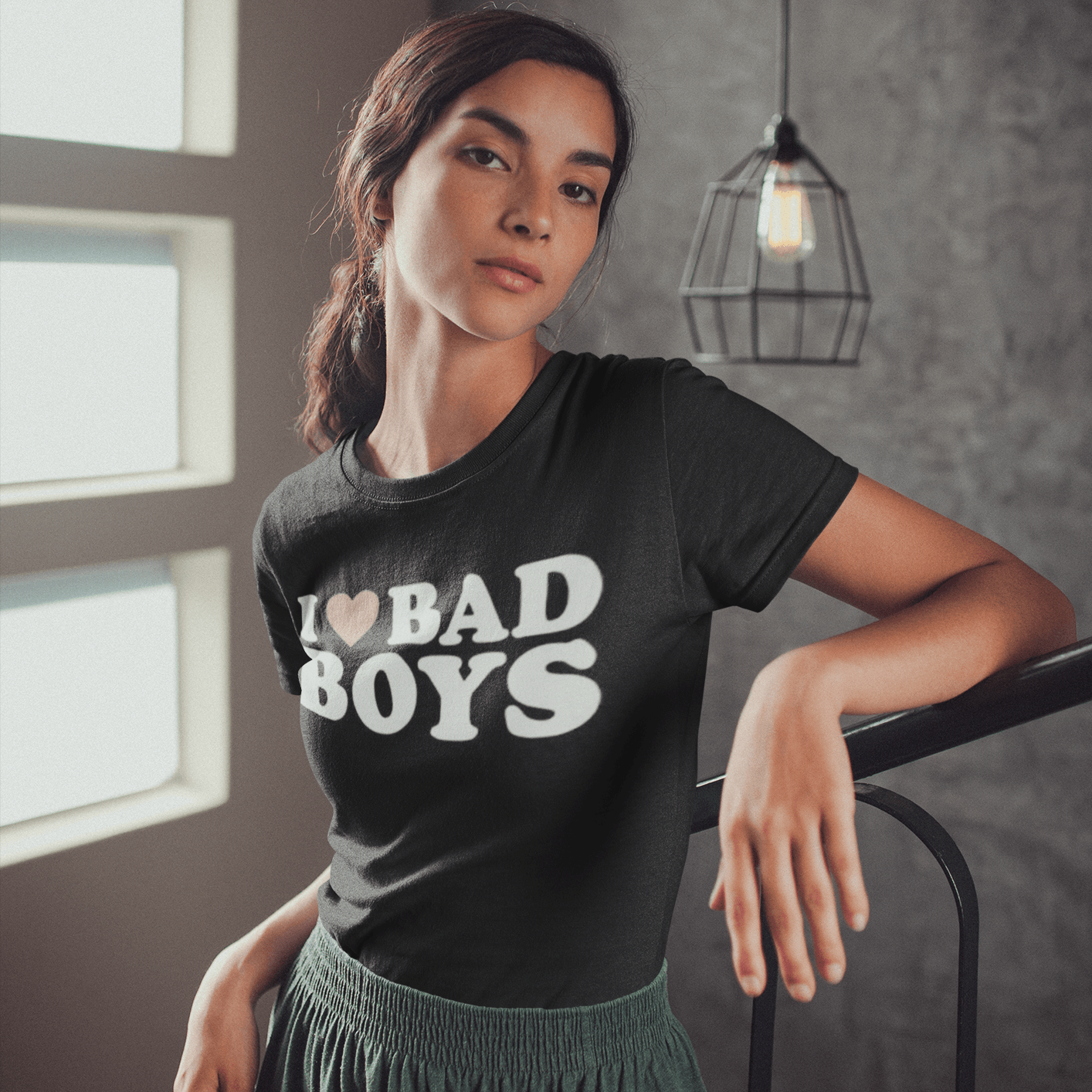 I Love Bad Boys T-shirt Top Koala Tee Short Sleeve Unisex Tee - TopKoalaTee