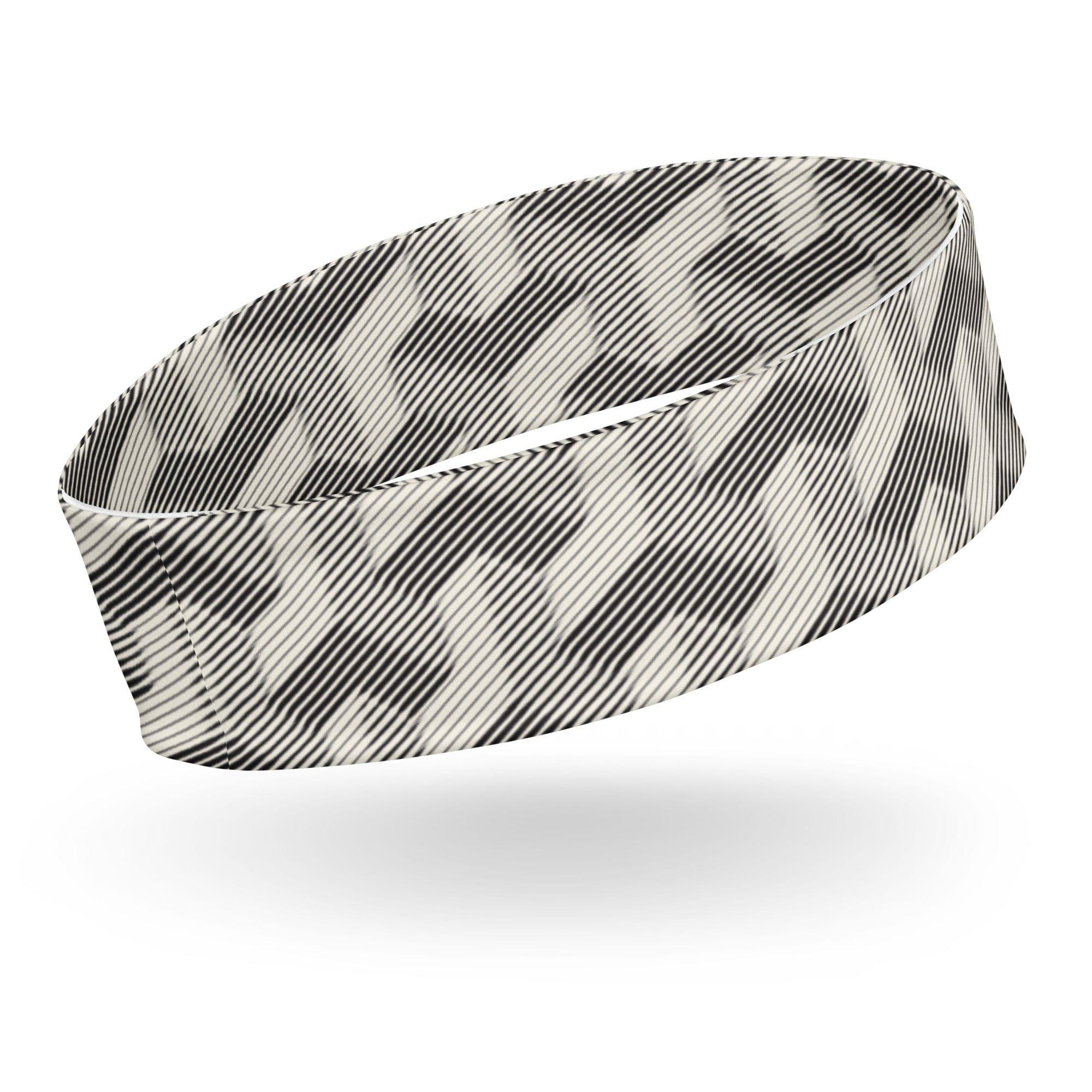 Grey Abstract 3D Pattern Quick Dry Headband - TopKoalaTee
