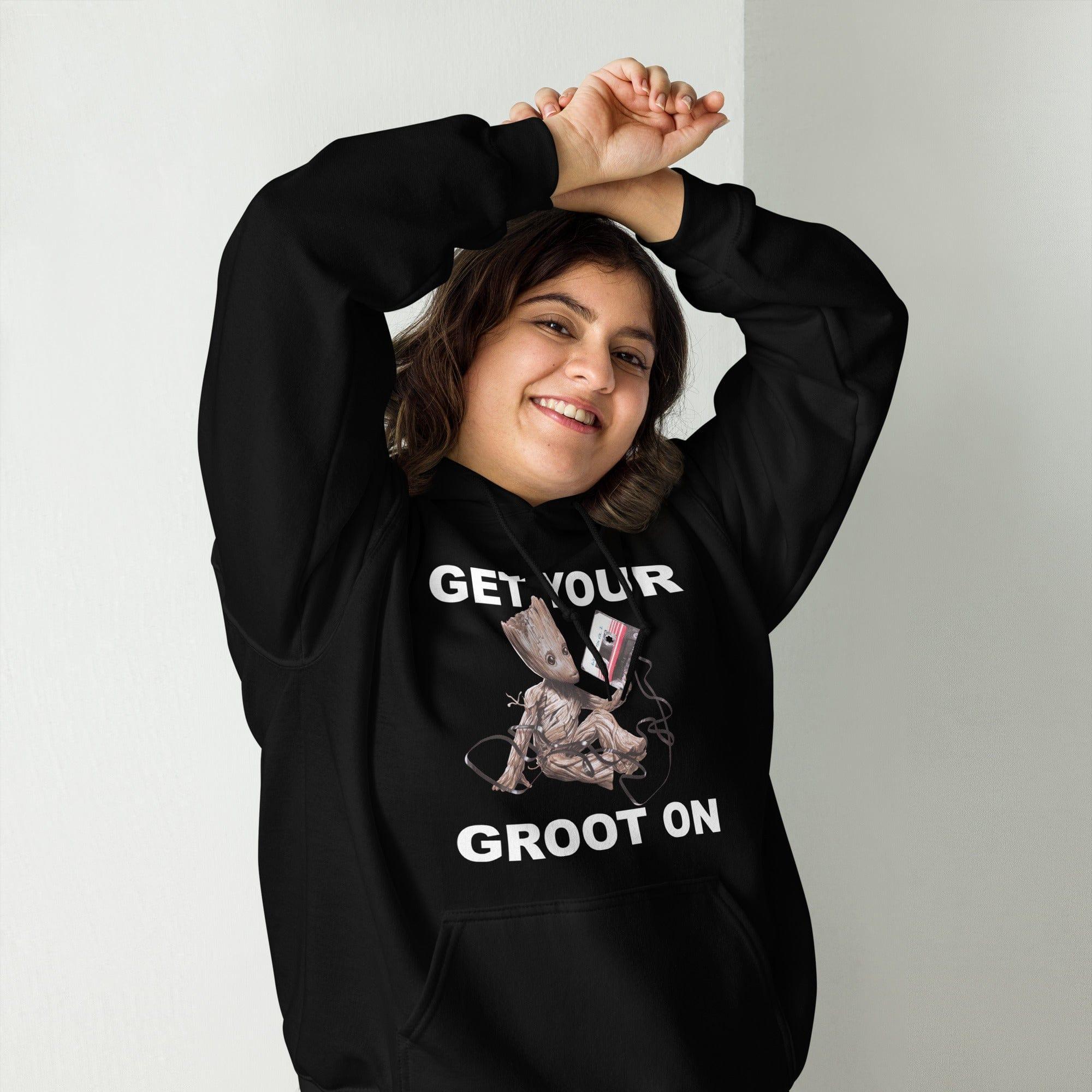Guardians of the Galaxy Hoodie Movie Character Groot Get Your Groot On - TopKoalaTee
