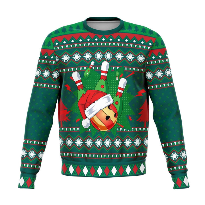 Happy Bowling Ugly Christmas Sweatshirt