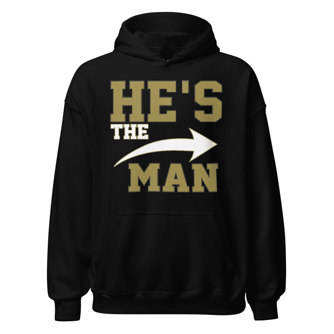 He's The Man But/She's the Boss Relationship Hoodie Set Ultra Soft Cotton Blend Pullover Hoodies - TopKoalaTee