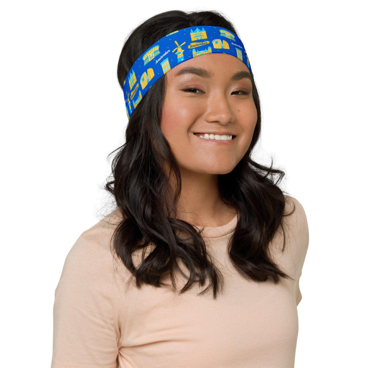 headbands for hiking || Amsterdam Capital City Series Quick Dry Yoga Headband - TopKoalaTee
