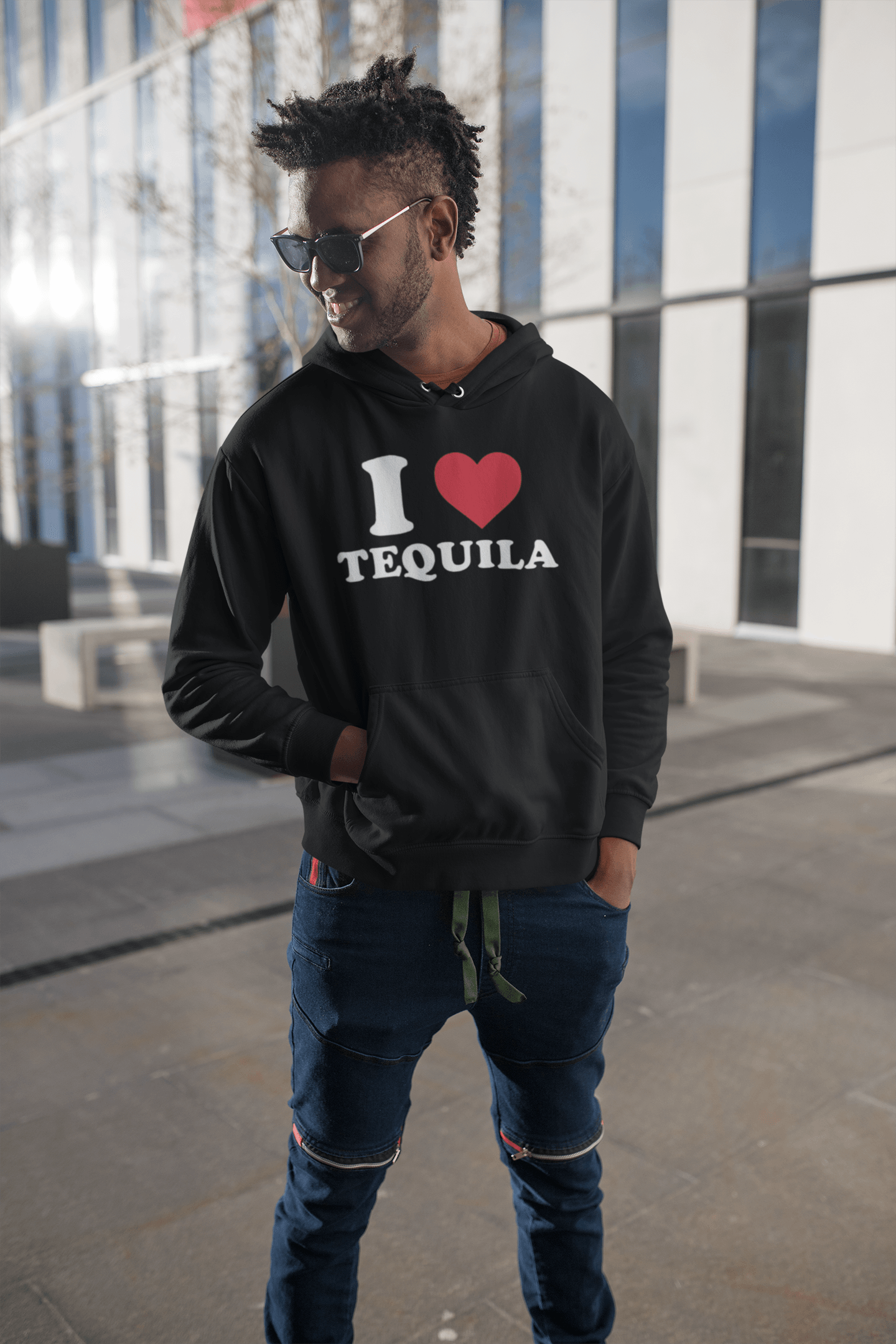 I Love Tequila Hoodie Soft Style Blended Cotton Top Koala Pullover - TopKoalaTee