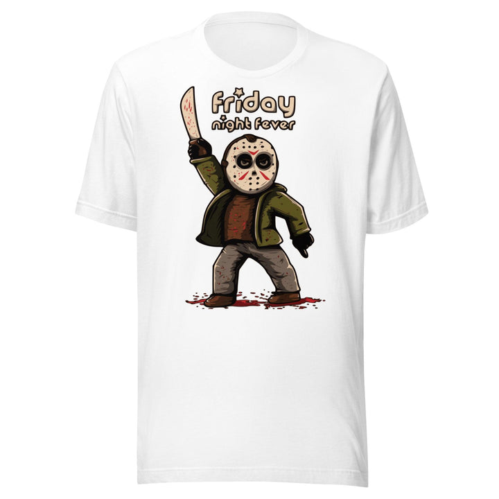 Horror Film T-shirt Jason Doing Friday Night Fever DTG Short Sleeve Crew Neck Unisex Top - TopKoalaTee