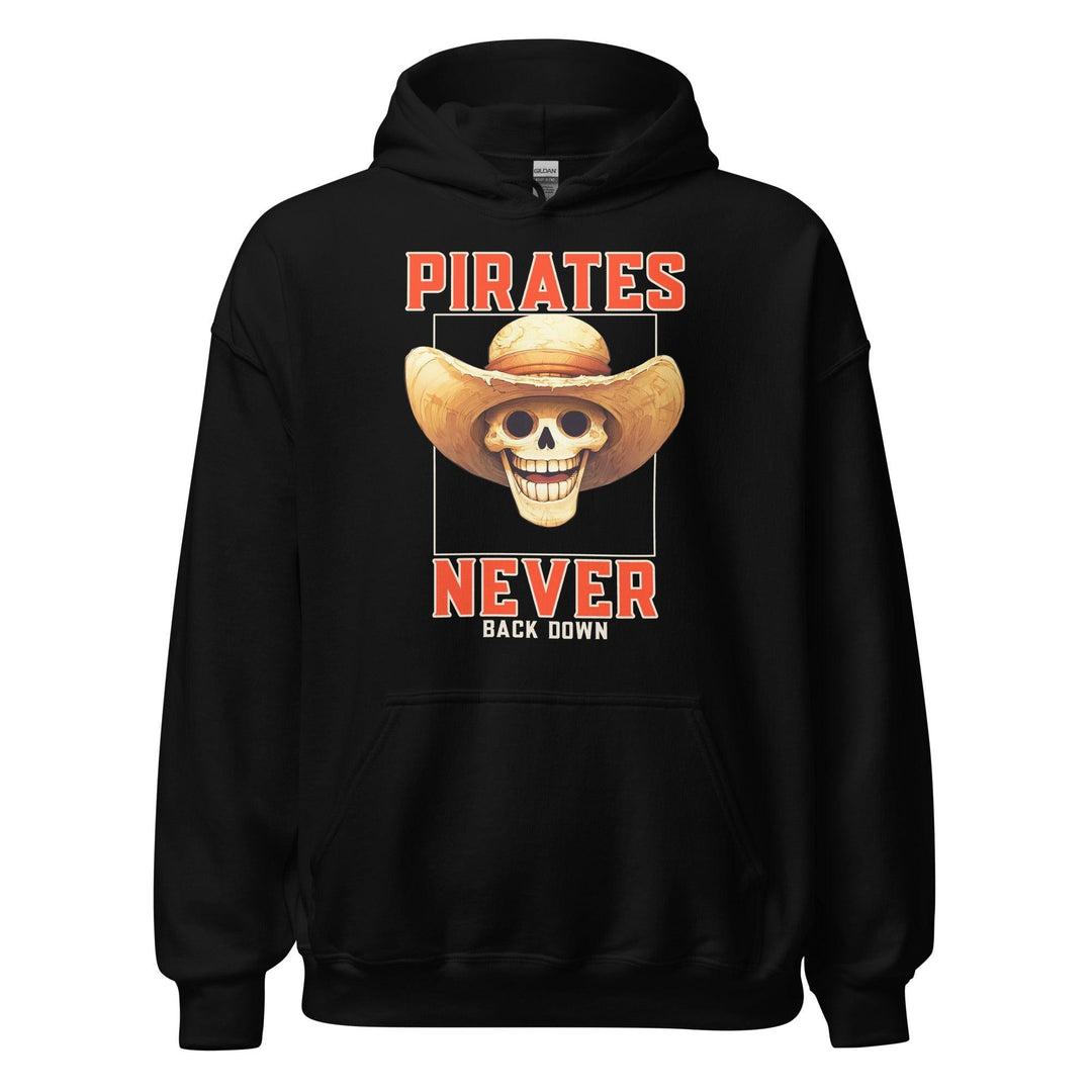 Heavyweight Hoodie Pirates Never Back Down Top Koala Unisex Pullover - TopKoalaTee