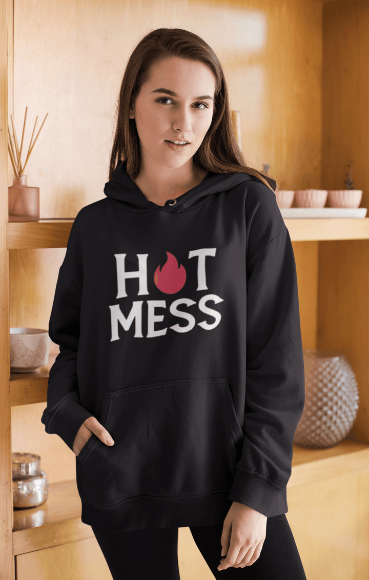 Hot Mess Hoodie Top Koala Soft Style MidWeight Pullover - TopKoalaTee