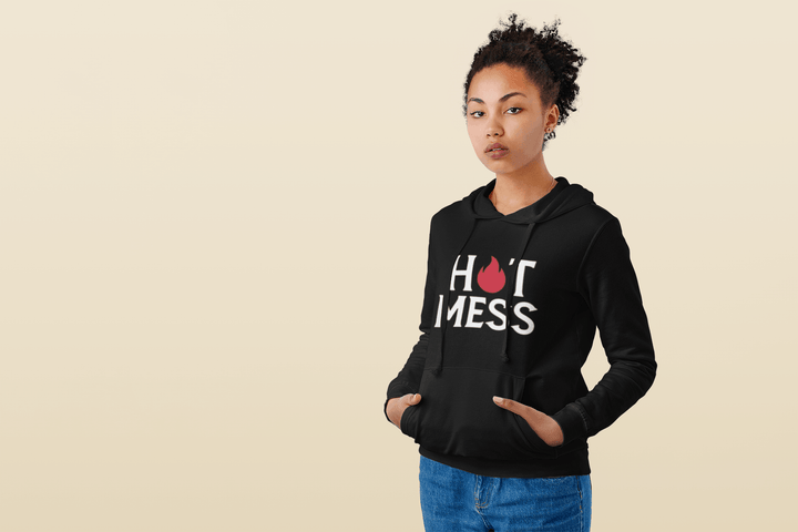 Hot Mess Hoodie Top Koala Soft Style MidWeight Pullover - TopKoalaTee